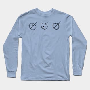 Cup and Channel Glyph Long Sleeve T-Shirt